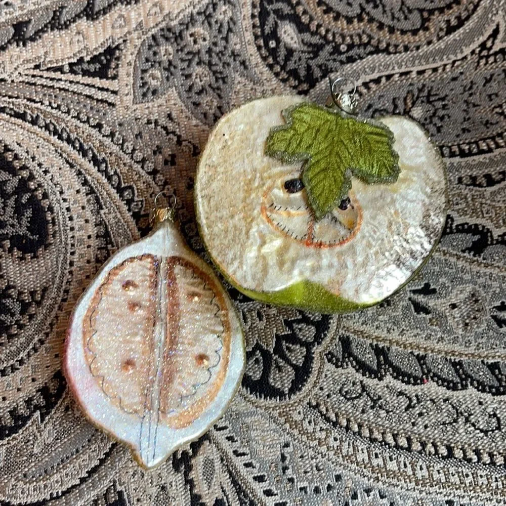 APPLE & Fig Designer Ornaments!